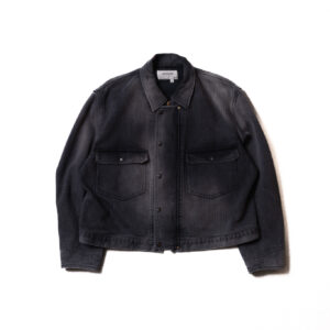 AGING HEAVY PIQUE WORK JACKET BLACK (AGING)