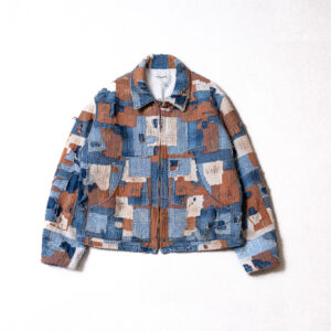 SASHIKO PATCHED JACKET - INDIGO