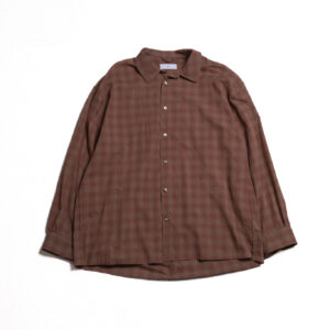 OMBRE CHECK SIDE HIDE POCKET SHIRTS LS - CHACOAL