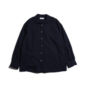 COTTON SILK SIDE HIDE POCKET SHIRTS LS - BLACK