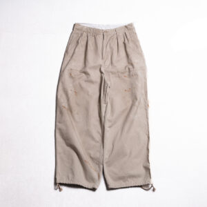 DIRTWORK WIDE CHINO TROUSERS - BEIGE